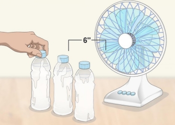 Cách chế tạo điều hòa từ máy quạt và chai nước đơn giản, dễ làm