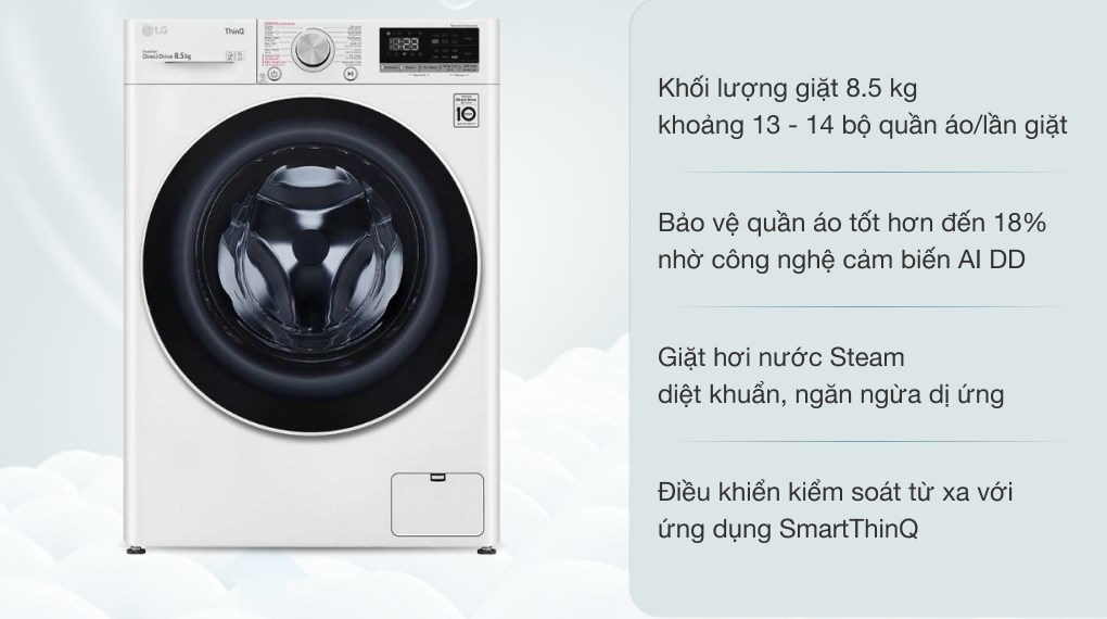 Máy giặt LG Inverter 9 kg FV1409S4W