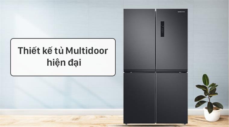 Tủ lạnh Samsung Inverter 488L 4 cửa RF48A4000B4/SV