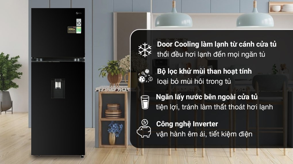 Tủ lạnh LG Inverter 314 Lít GN-D312BL